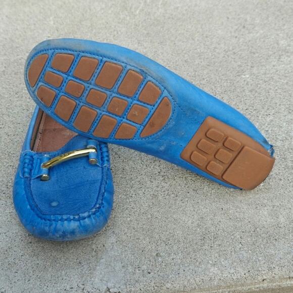 Blue Ralph Lauren leather loafers sz 6 - Picture 8 of 8